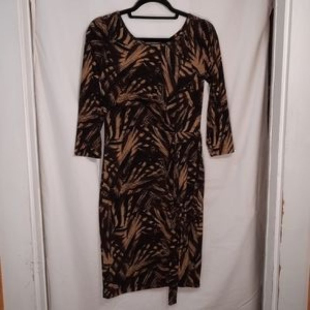 Anne Klein, Bamboo Print Dress, Size PS
